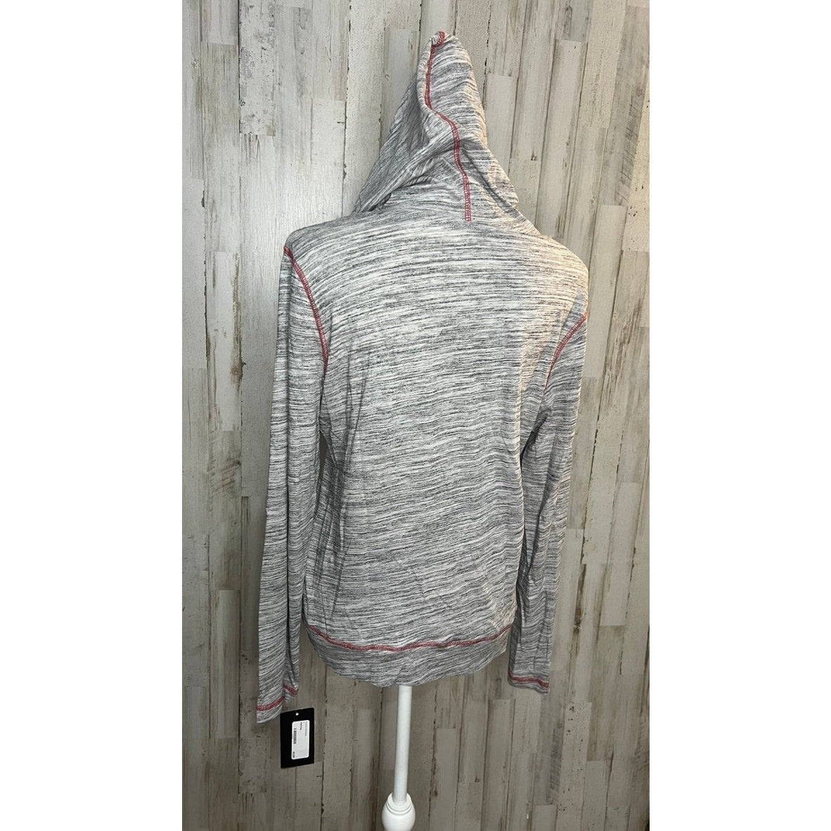 NWT Captivating Women's Gray Full-Zip Hoodie Jacket Size Medium