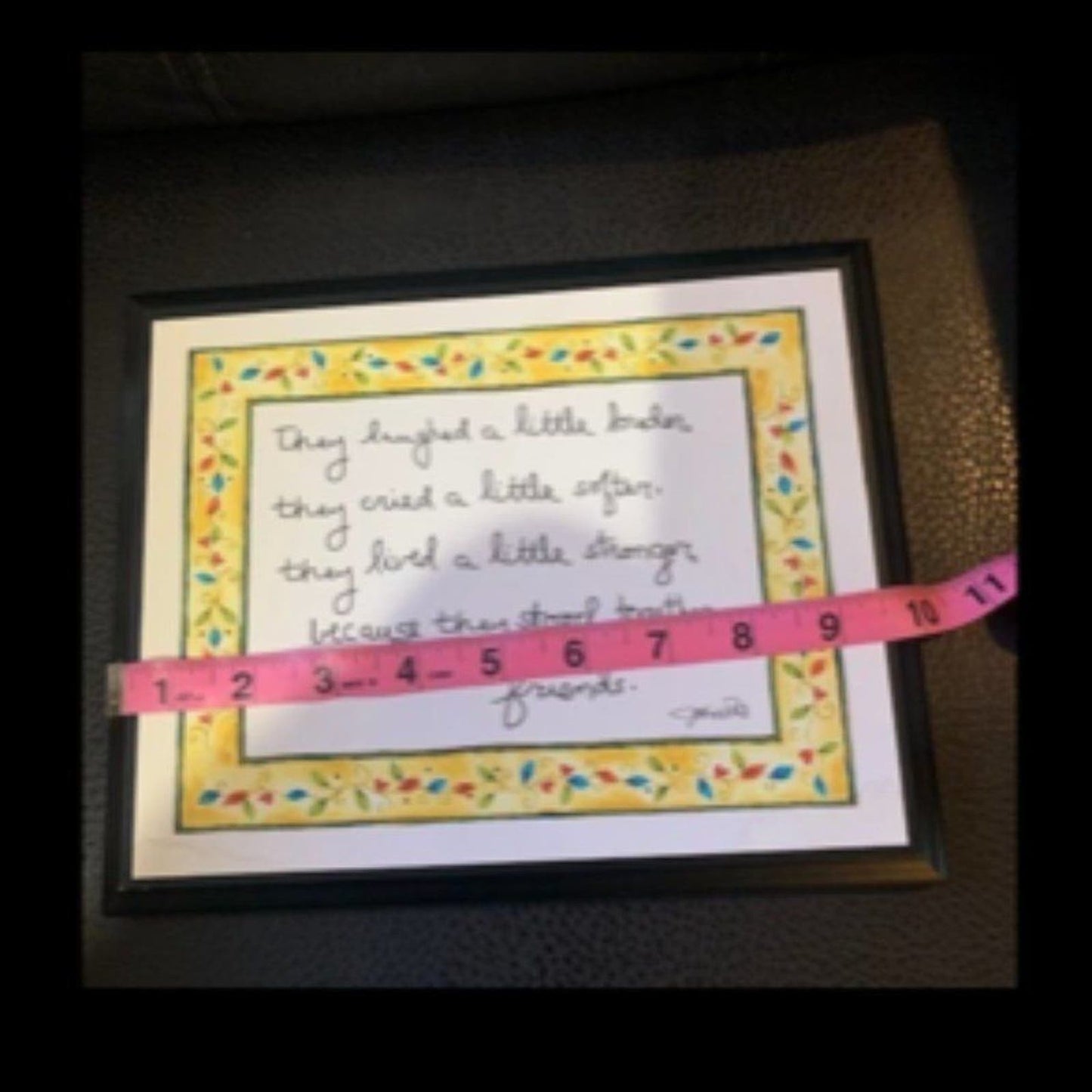 Together as friends quote/sign/plaque EUC