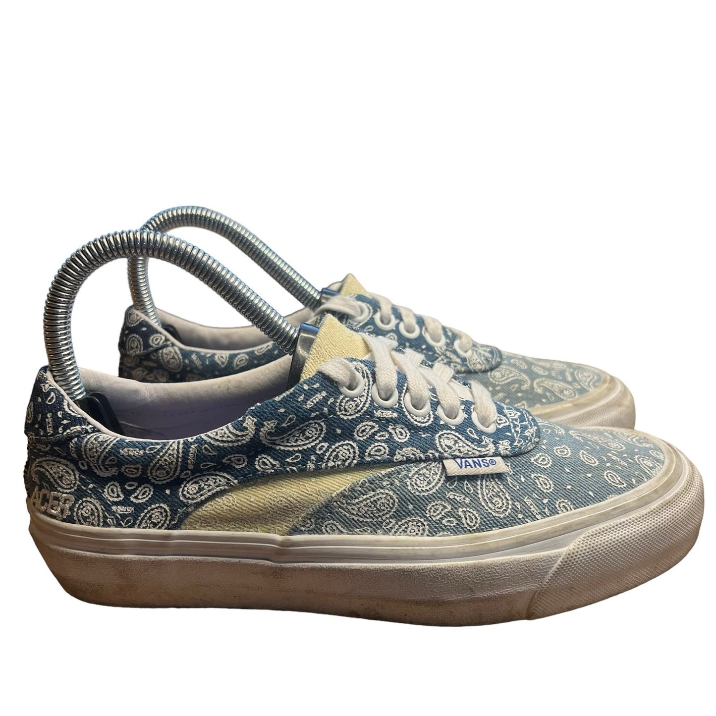 Vans Acer Ni SP Blue Paisley Bandana Print Ultracush Sneakers Women’s Size 6