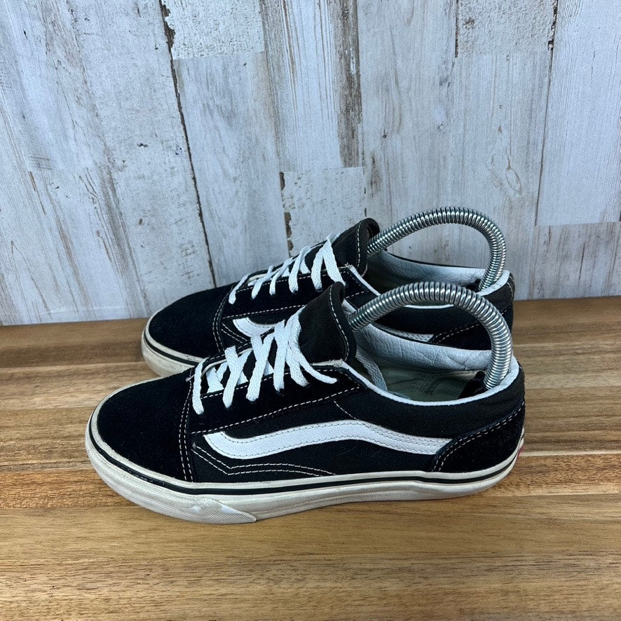 Vans Old Skool Unisex Skate Shoes Black/White Kids Size 4