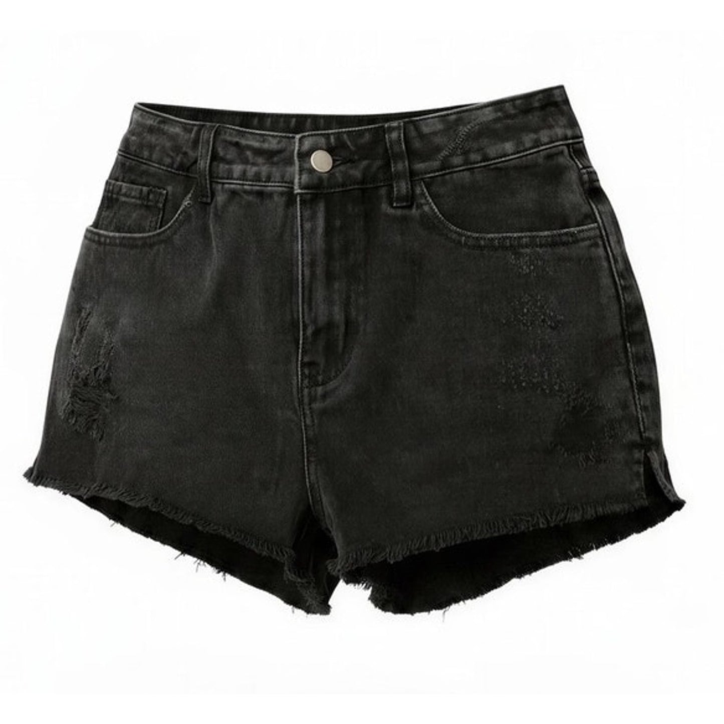 Honey Punch Cut-Off Shorts Womens Size Small Black Washed High Rise