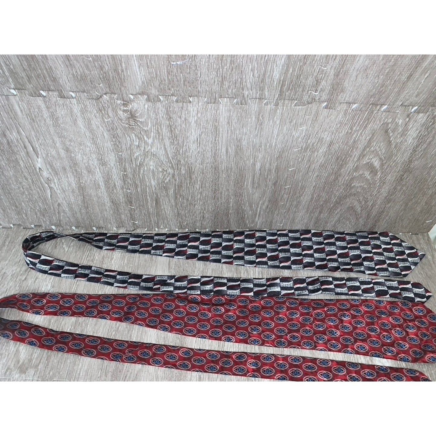Stafford Set of 4 Men's Designer Ties Geometric Pattern Multicolor