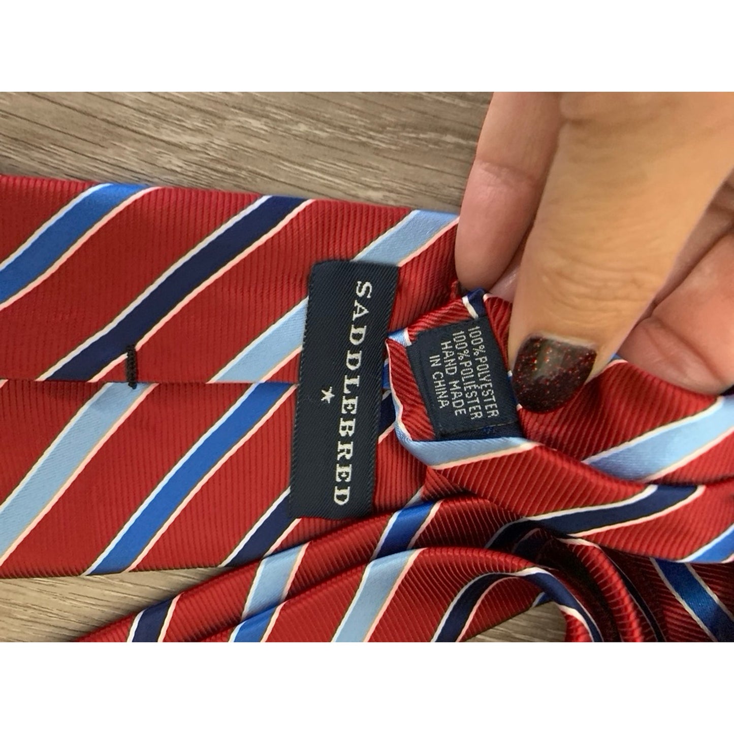 Saddlebred Men's Designer Striped Tie Set Multicolor 5 Piece Collection