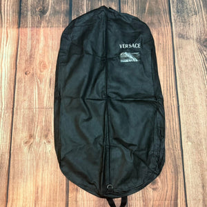 Versace Garment Bag Suit Jacket Travel Cover Black Full Zip ID Window