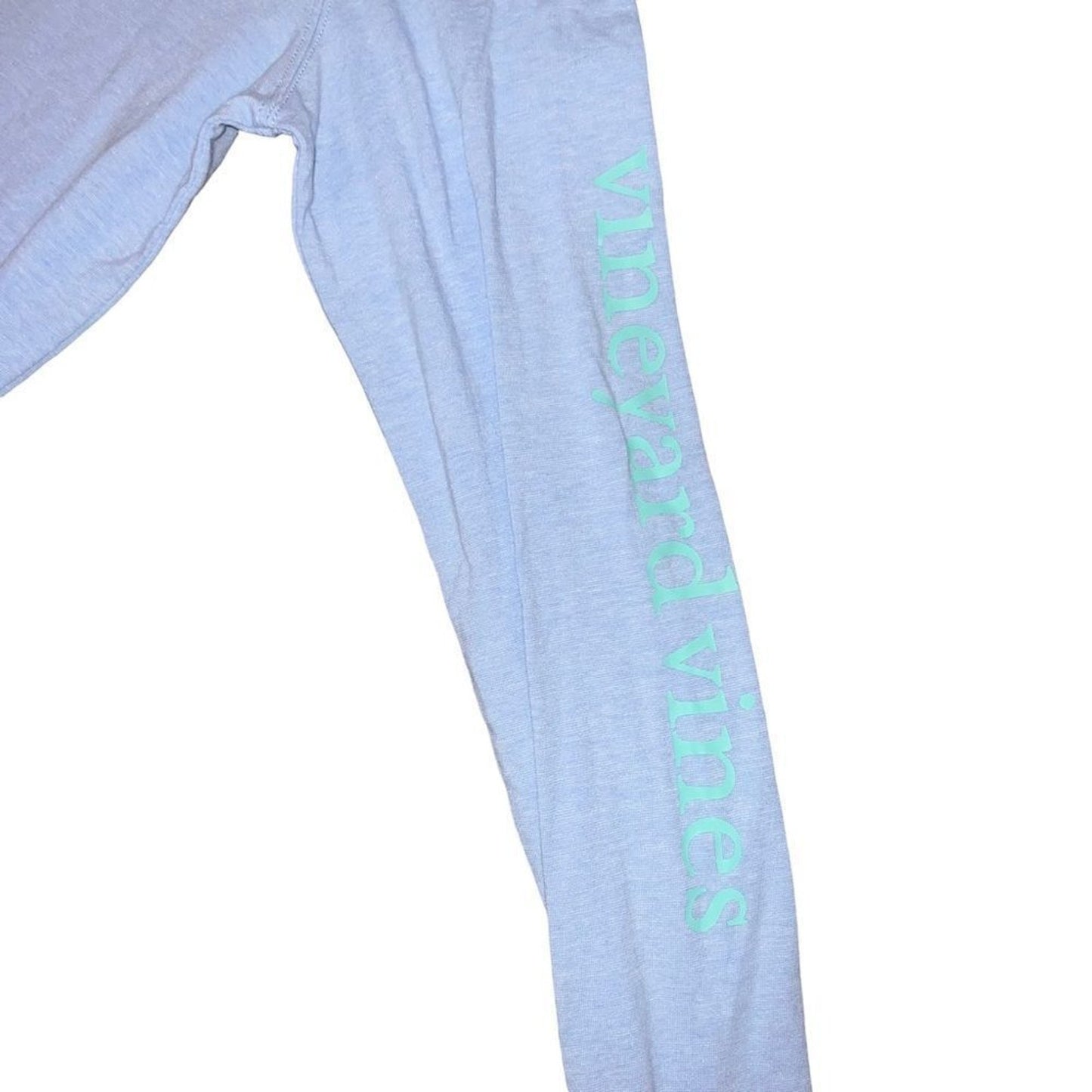 Vineyard Vines Womens Performance Hooded Long Sleeve T-Shirt Blue XS