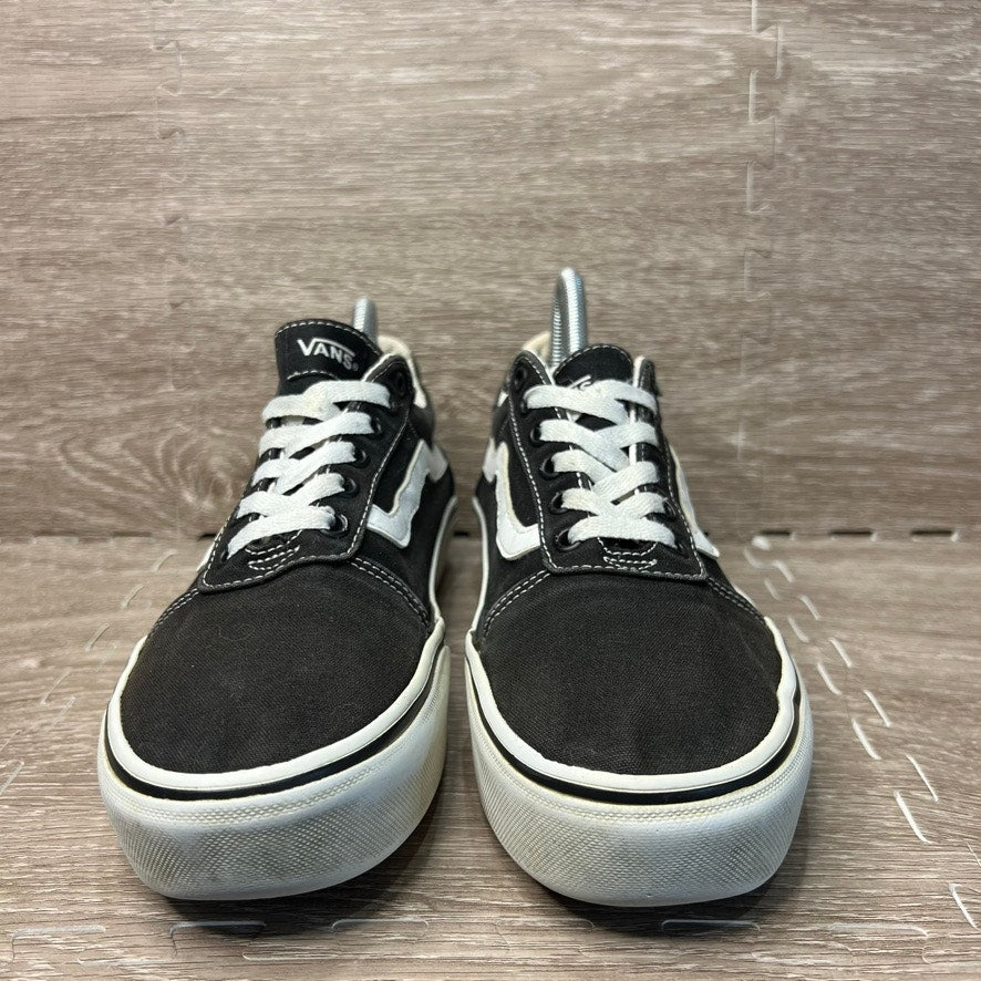 Vans Ward Women's Skate Shoes Black/White Size 9.5 Casual Sneakers