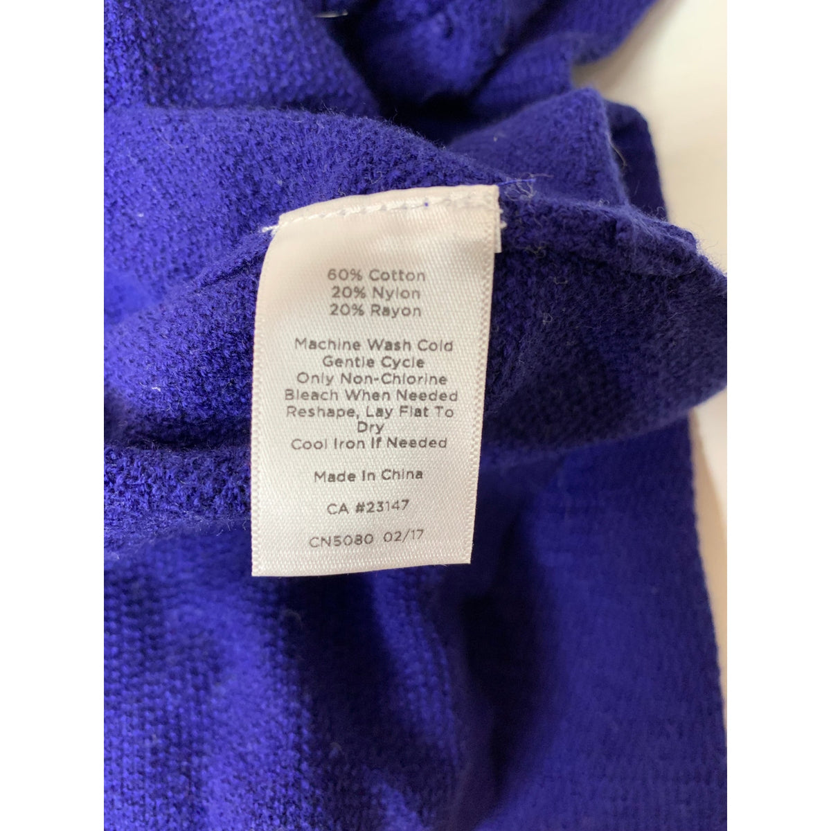Talbots Sweater Womens Small Blue Textured Knit Pullover Long Sleeve