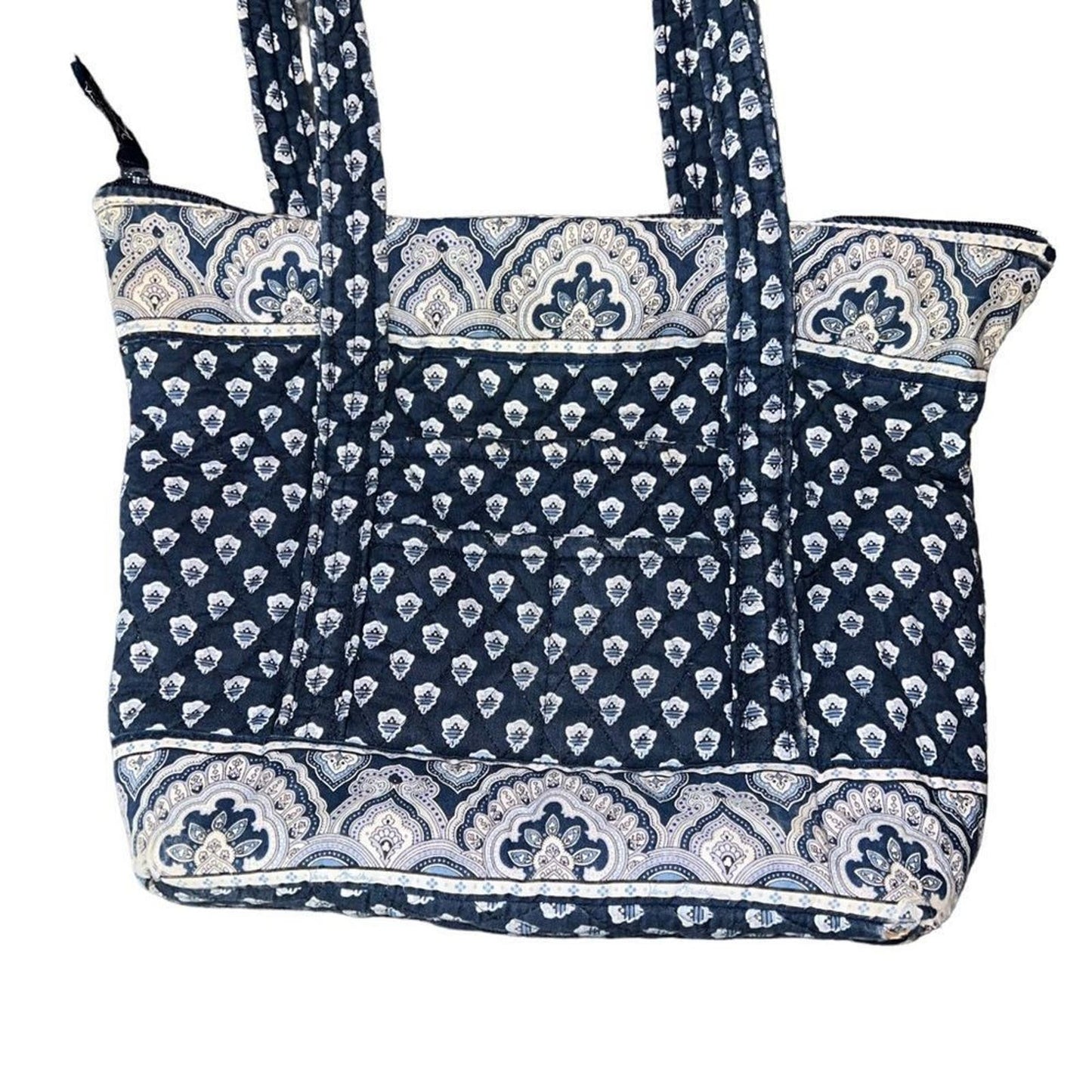 Vera Bradley Retired Nantucket Navy Get Carried Away Shoulder Tote