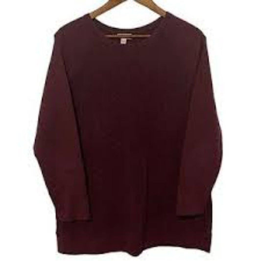 J.Jill Cable Knit Pullover Oversized Slouchy Comfy Sweater Knit Top Classic