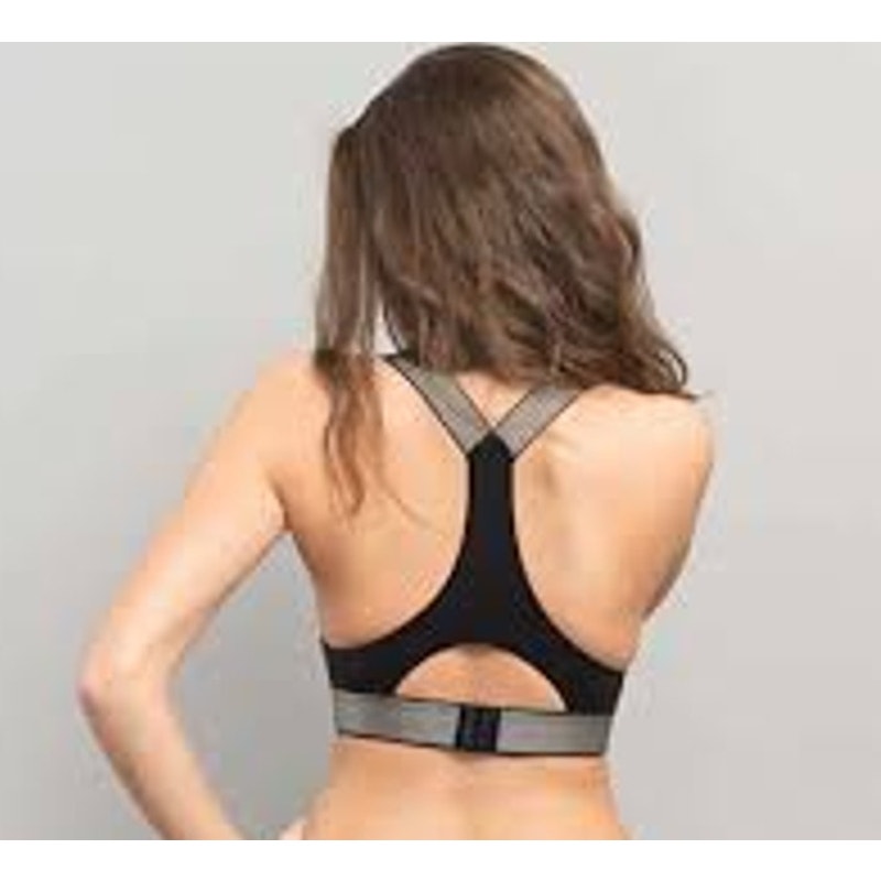 Calvin Klein Women's Small Lightly Lined Bralette Black/Grey Sports Bra