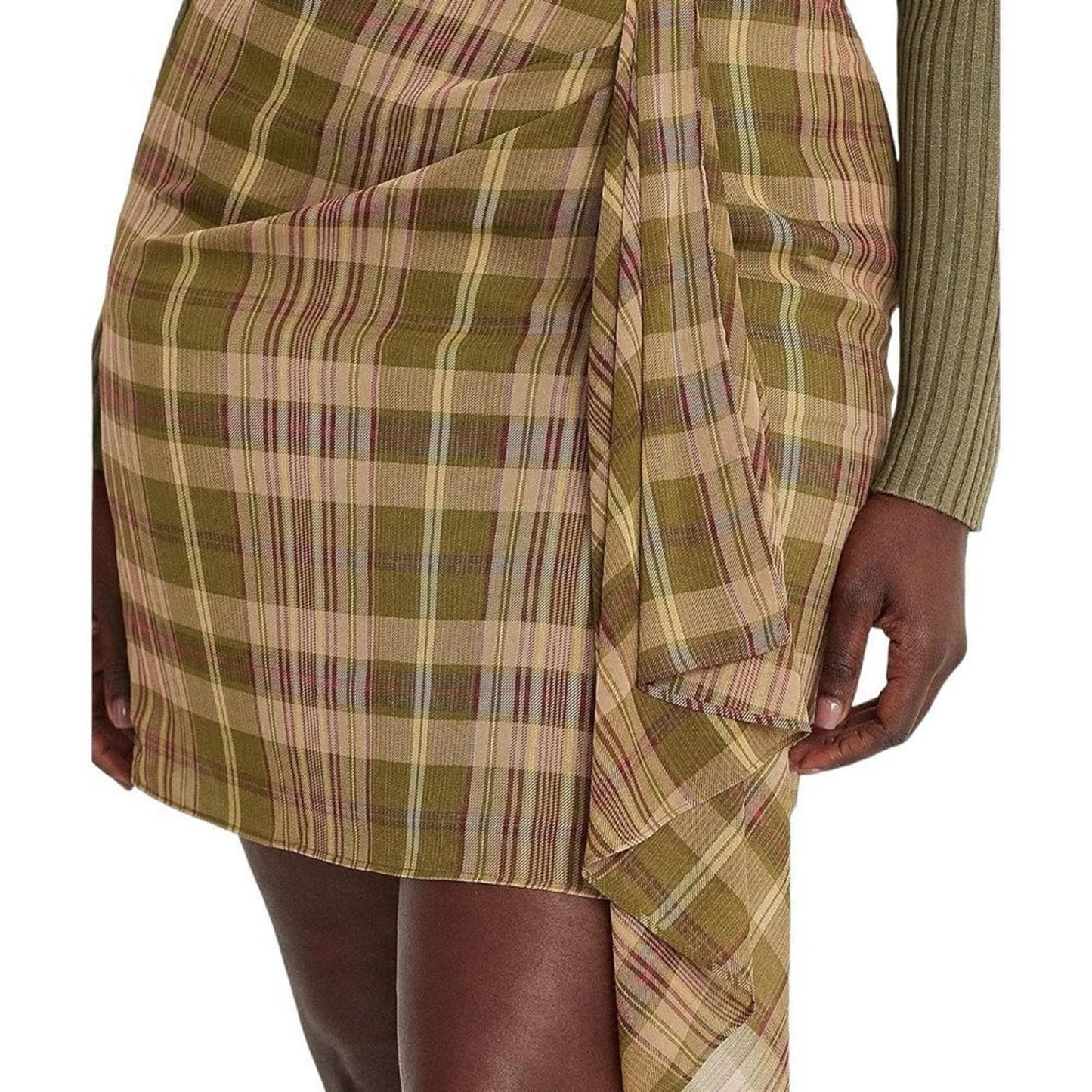 Host Pick!! NWT Lauren Ralph Lauren Plaid Ruffle - Trim Georgette Skirt Size 16