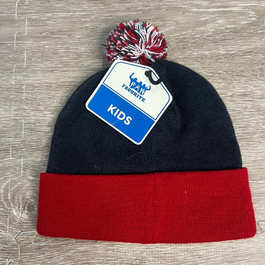 NWT Kids Washington Wizards Cuffed Knit Beanie Hat with Pom