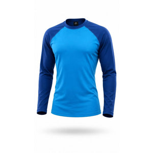 Columbia Boys Rash Guard Swim Shirt Blue Colorblock Size L