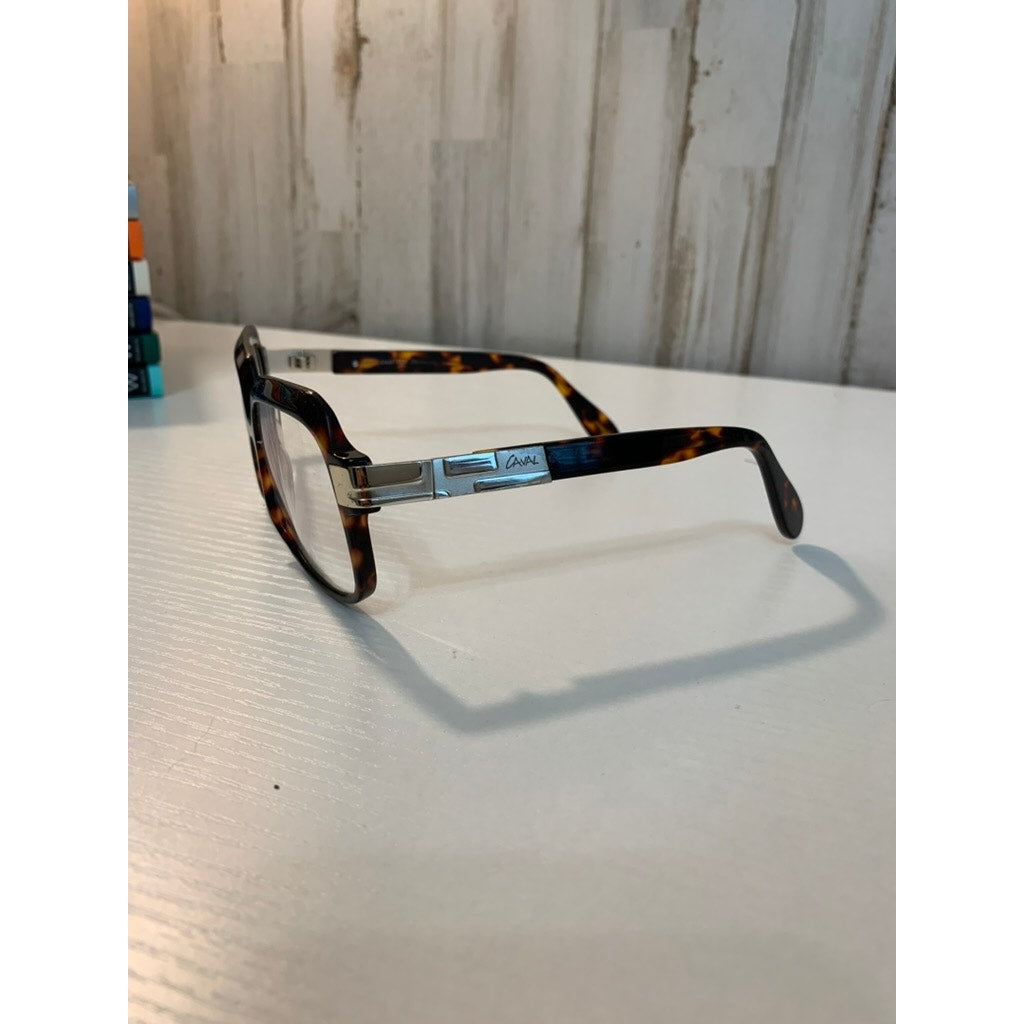 Caval Eyeglass Frame Unisex Brown Tortoiseshell Square Retro