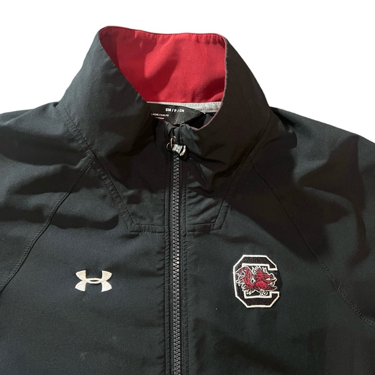 Under Armour Women's Small South Carolina Gamecocks Black Zip-up Track Jacket