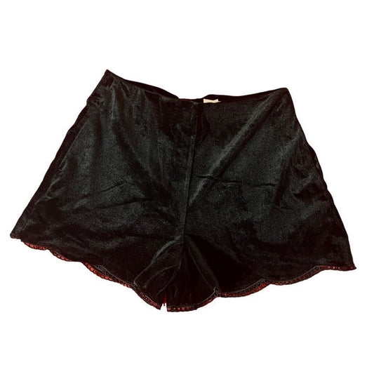 A Loves A Anthropologie Velour Black Shorts Size 2