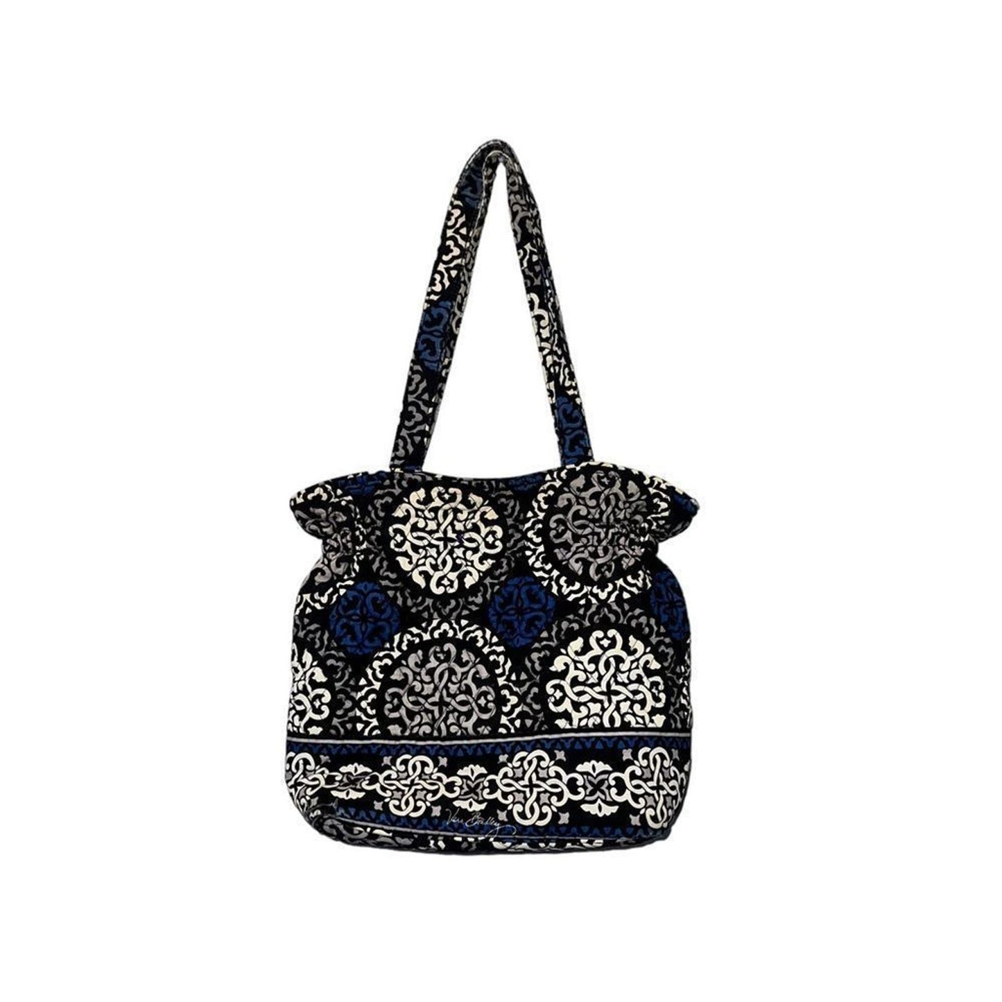 Vera Bradley Canterbury cobalt black quilted handbag purse