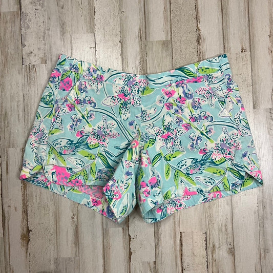 Lilly Pulitzer Ocean View Pull On Shorts Women’s Small Multicolor Floral Casual