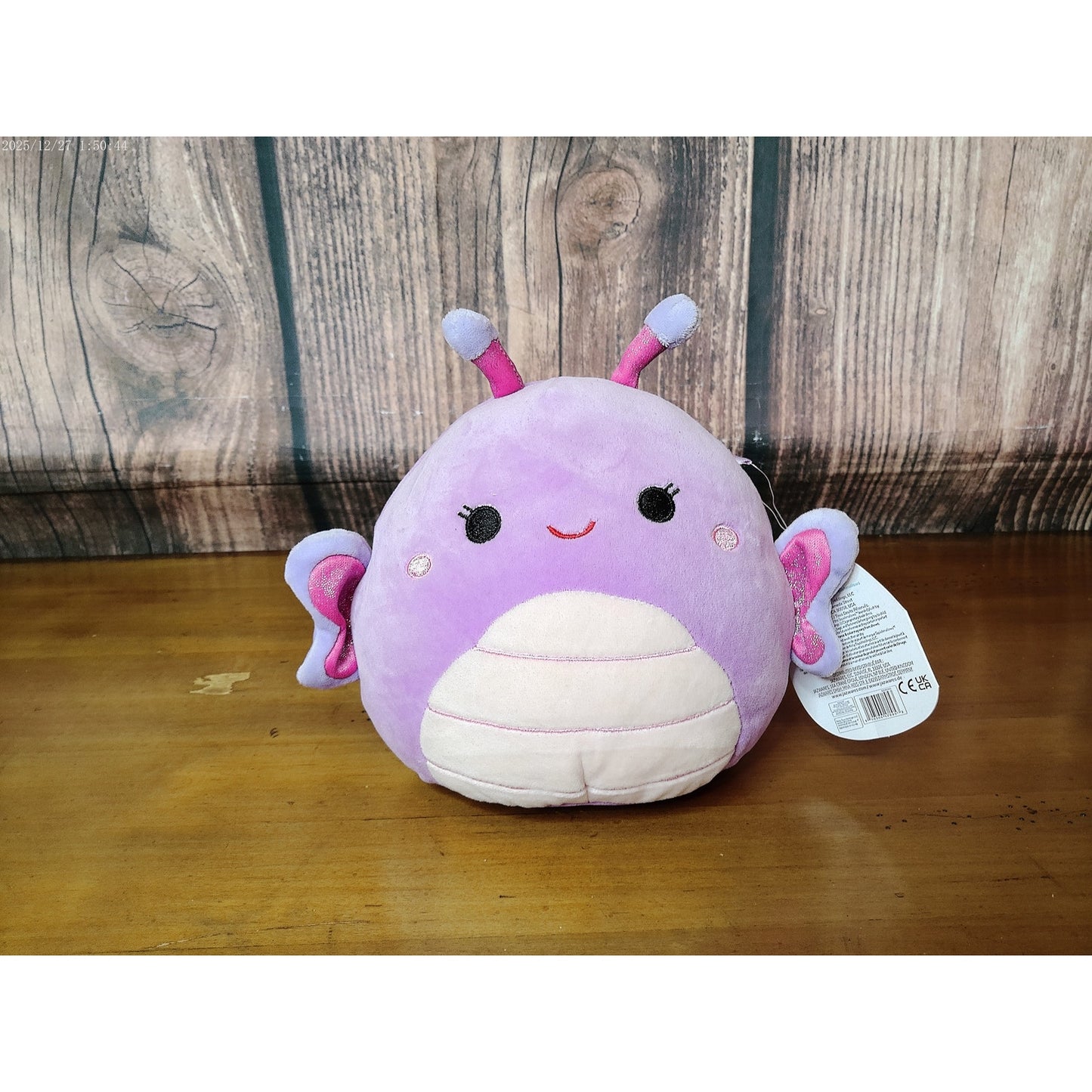 NWT Squishmallows Brenda Butterfly Plush Purple 8"