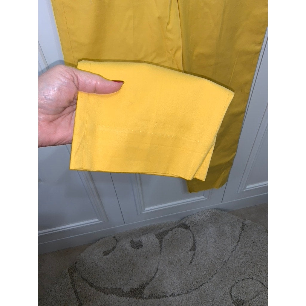 Talbots Signature Women's Yellow Chino Pants Size 6 Casual Solid Style