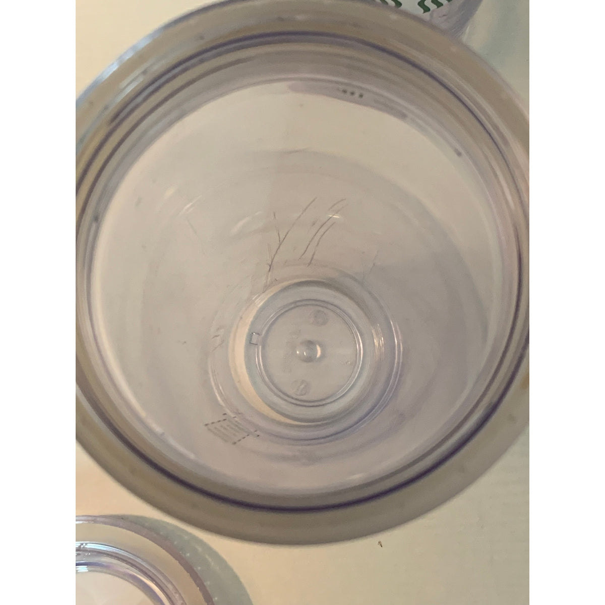 Starbucks Reusable Cold Cup Tumbler Clear Purple Translucent Venti 24oz