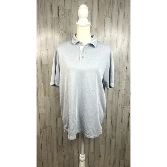 Tommy Bahama Men's Size Medium Casual Light Blue Short Sleeve Polo Shirt