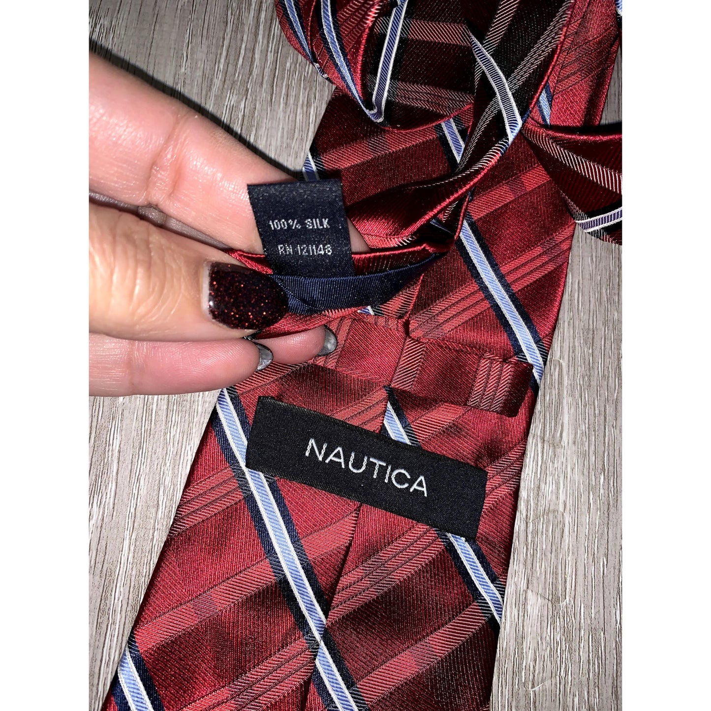 Nautica Men's Silk Ties Set of 3 Multicolor Striped Classic Length