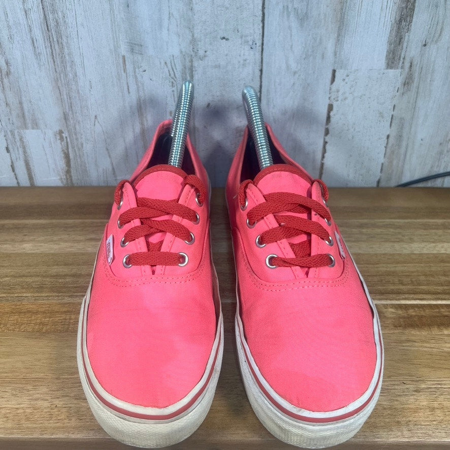 Vans Kids Size 4 Hot Pink Lace-Up Low Top Era Skate Shoes Sneakers