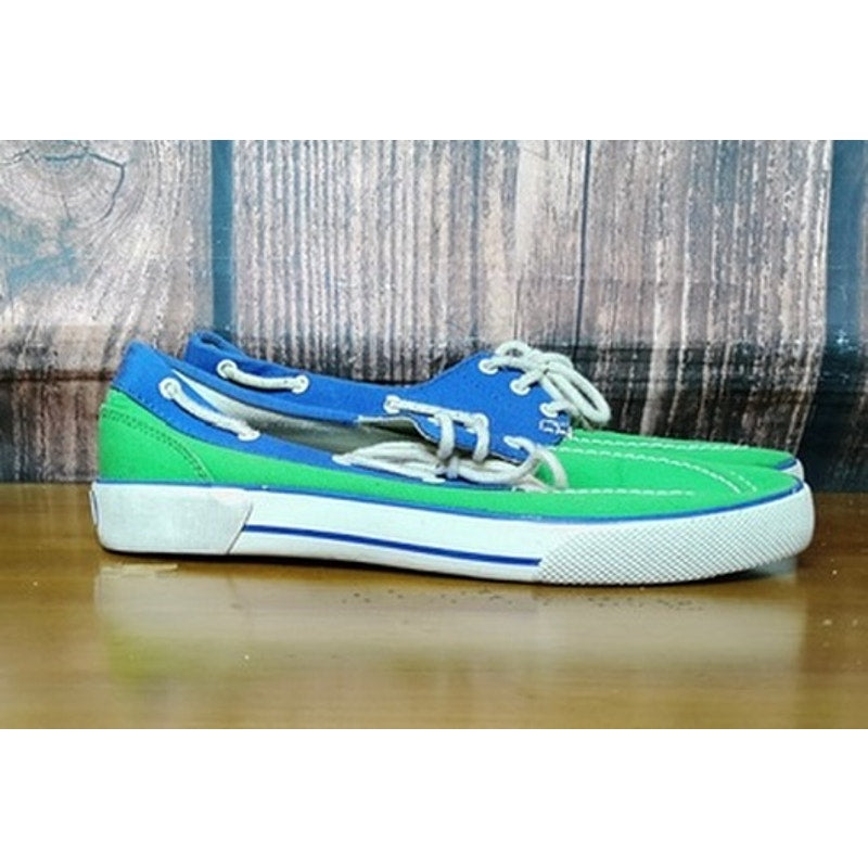 Polo Ralph Lauren Womens Boat Shoes Blue Green Size 9.5