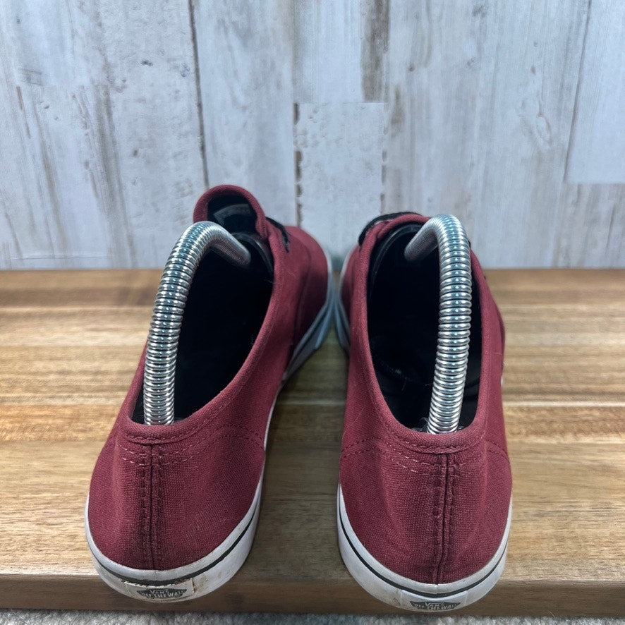 Vans Authentic Lo Pro Skate Sneakers Burgundy Unisex Size Men's 6 / Women's 7.5