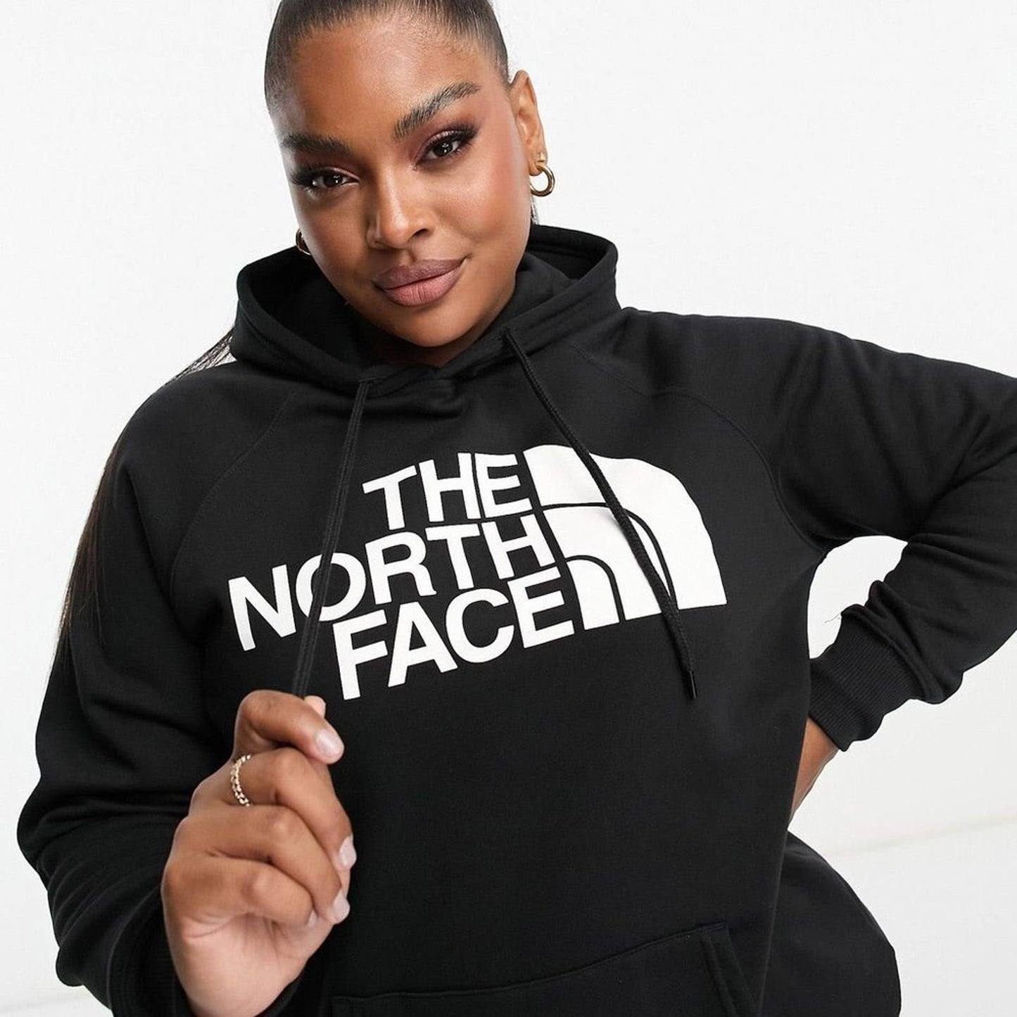 The North Face Plus Half Dome Front Chest Logo Hoodie Size Large