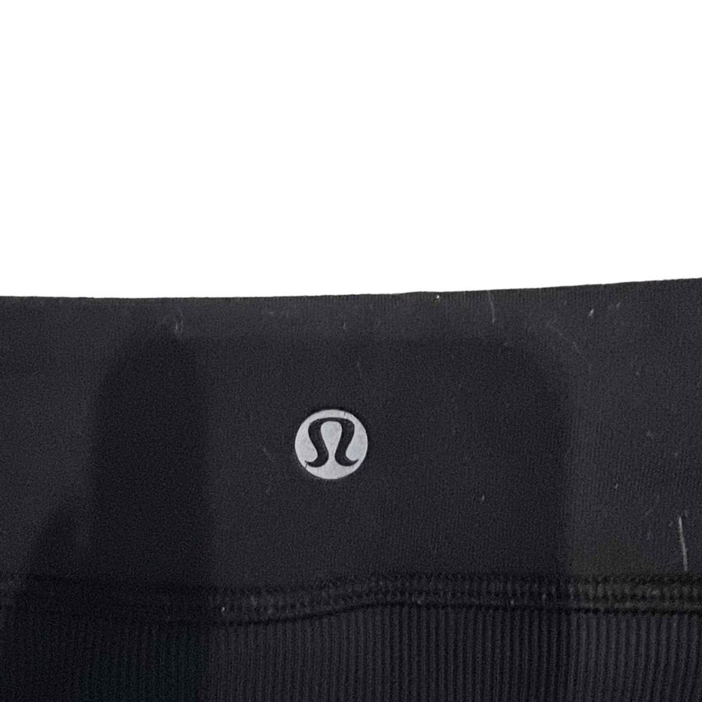 Lululemon Black High-Waisted Cuffed Ankle Leggings Pants Size 6