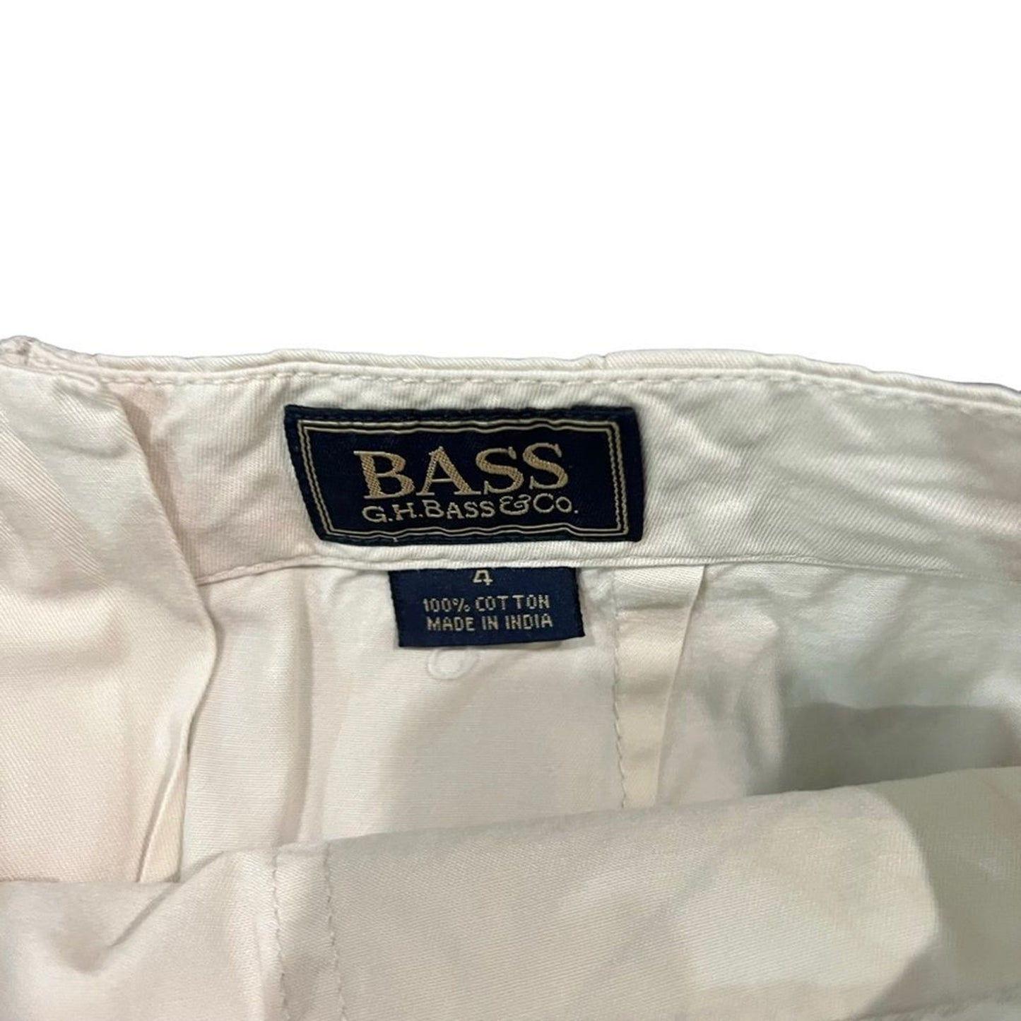 G.H. Bass & Co. Skirt Womens Size 4 Beige Cargo Utility Knee Length Zip