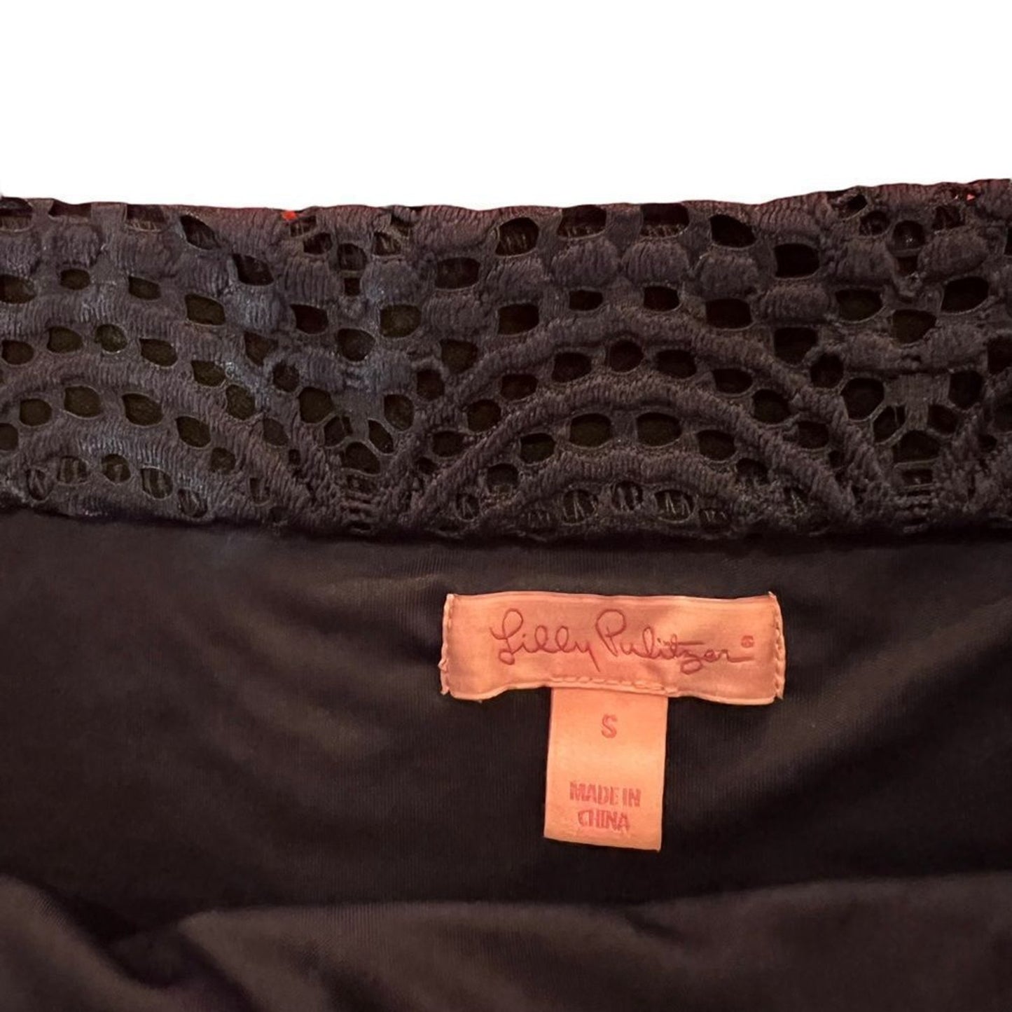 Lilly Pulitzer Jade Dress Women's Small True Navy Off Shoulder Lace Shift Short