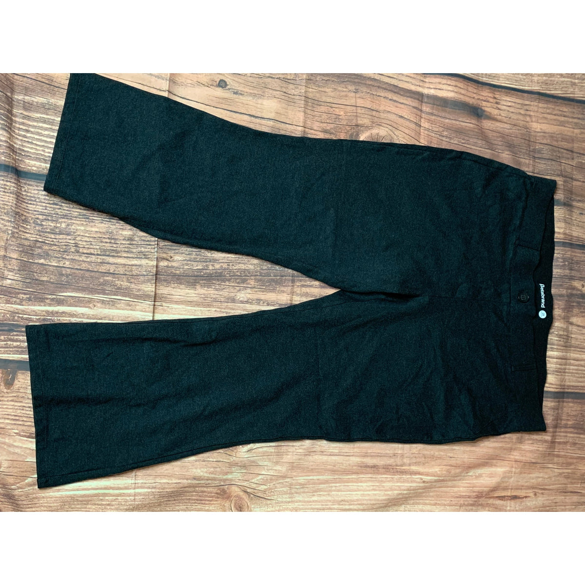 Betabrand Dress Pant Yoga Pants Womens 2XL Petite Dark Gray Pull-On Stretch