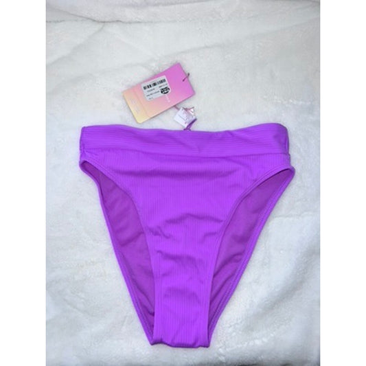NWT Stoney Clover Lane Women's High-Waist Bikini Bottom Purple Size Small