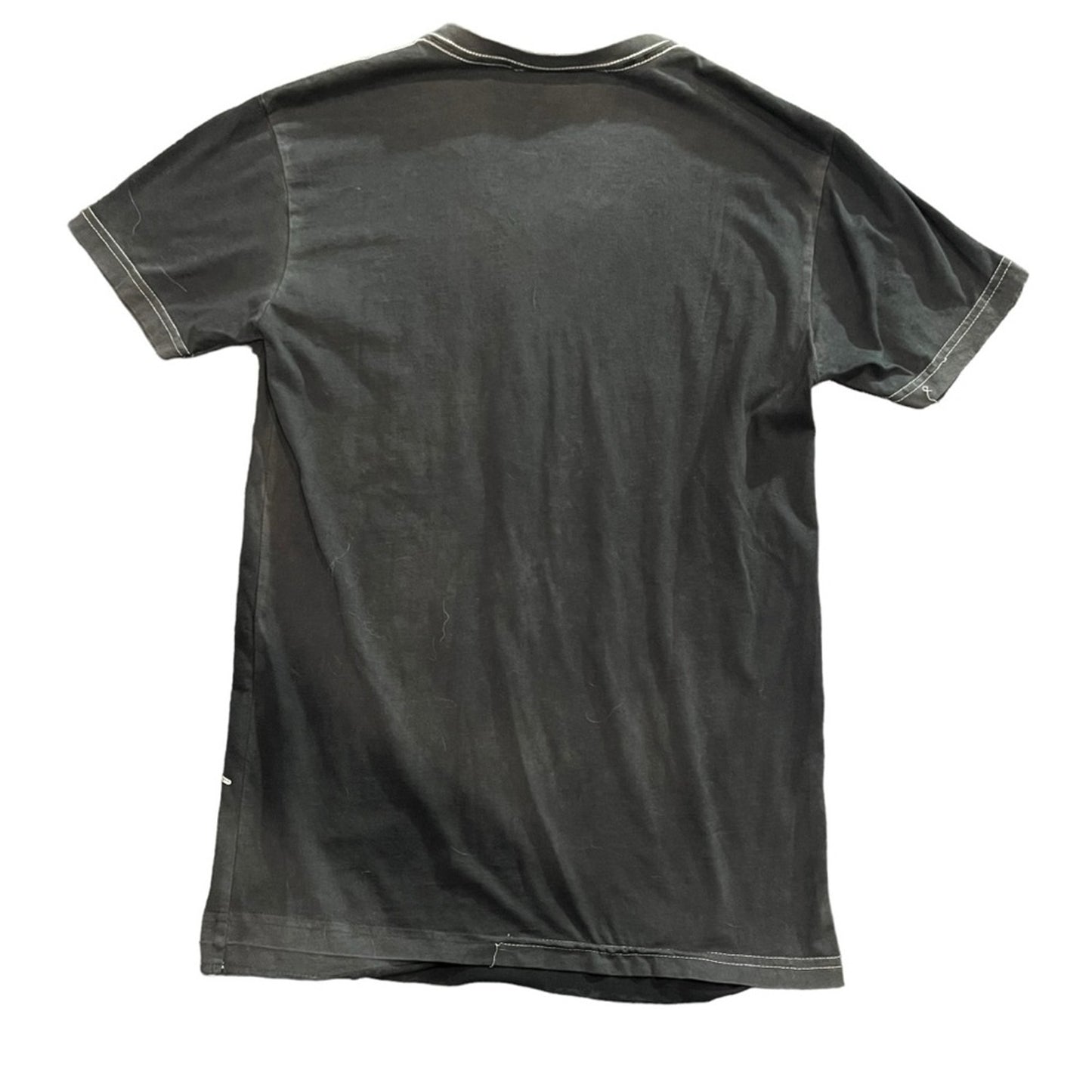 Bulzeye Black Label T-Shirt Womens Size Small Black V-Neck DJ Headphones