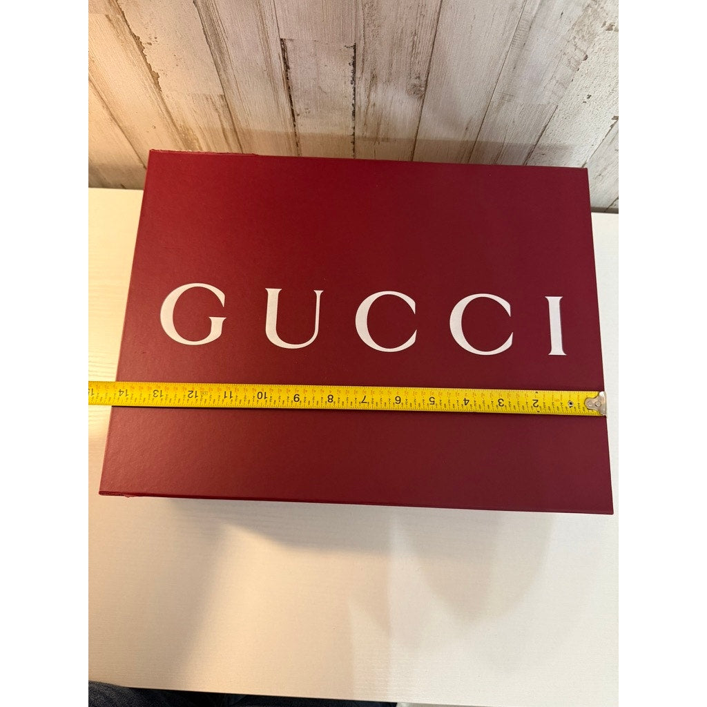 Gucci Gift Presentation Storage Box Burgundy Red White DAMAGED