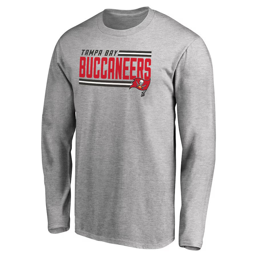 Fanatics Tampa Bay Buccaneers Men's Long Sleeve Graphic T-Shirt Gray Size Large