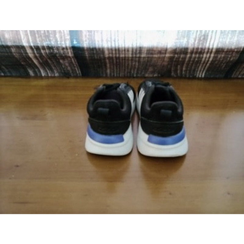adidas Racer TR21 Cloudfoam Black White Blue Heel Kids size 9