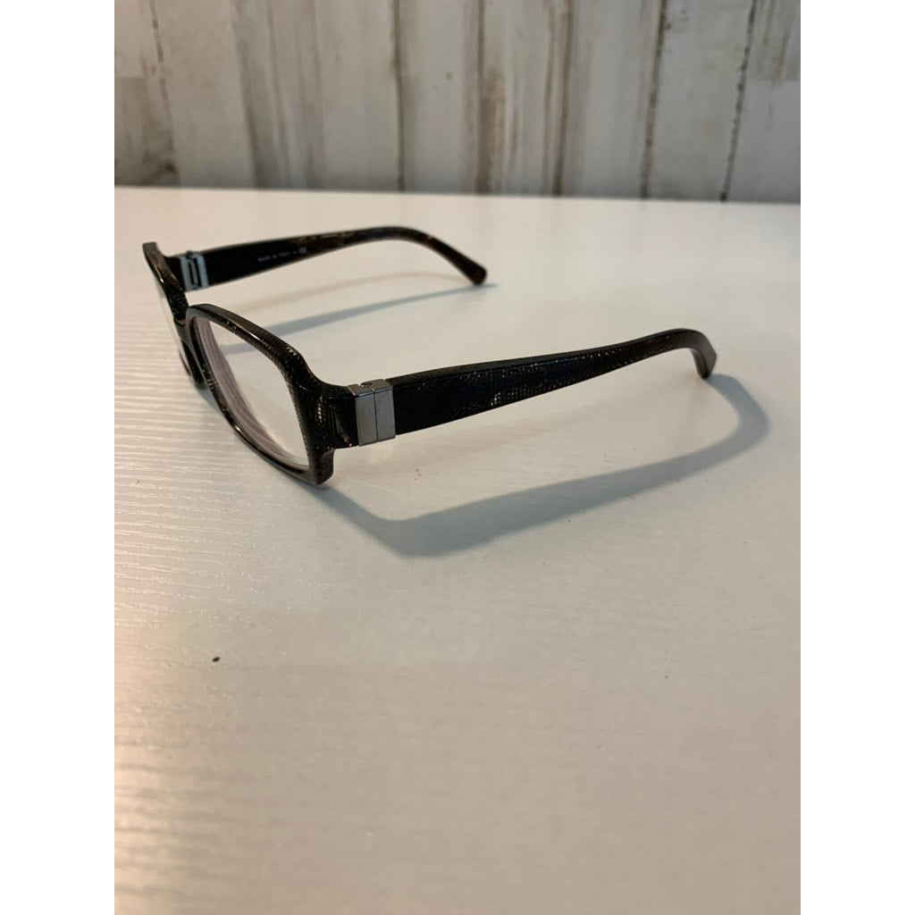 CHANEL Eyeglasses Frames Womens Black Lace Crystal Full Rim