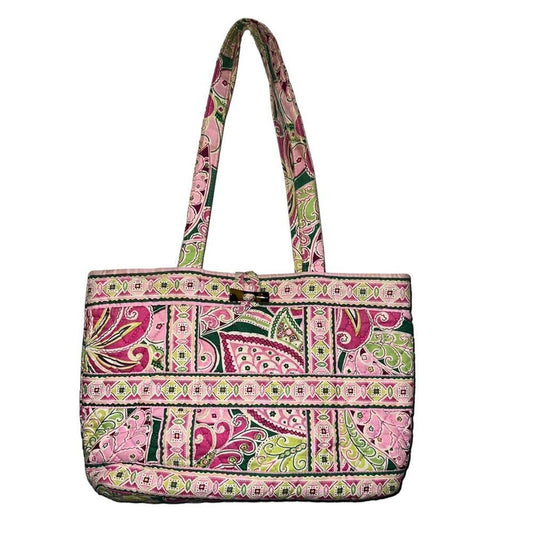 Retired Vera Bradley Pinwheel Pink Small Tote