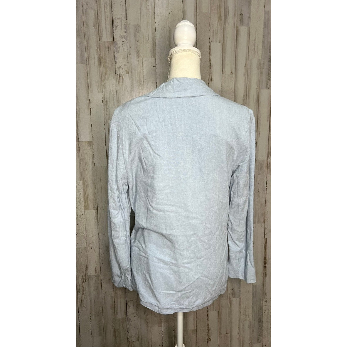 Altar'd State Women's Blazer Size Small Light Blue Double Button Business Jacket