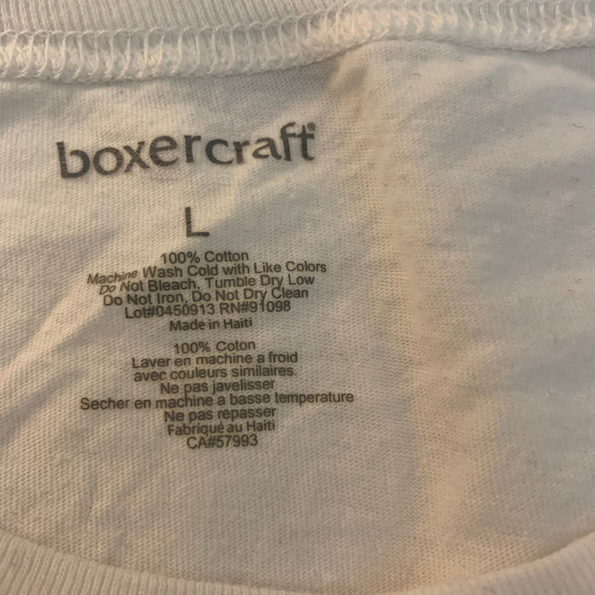 Boxercraft I Swear to God I’m Smart White Graphic Tee Size Large