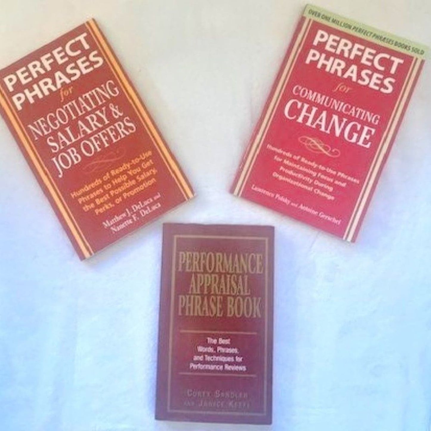 Set 3 Perfect Phrases books for appraisals, change, negotiations