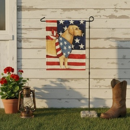 Flagwix Patriotic Labrador Retriever American Flag Garden Flag