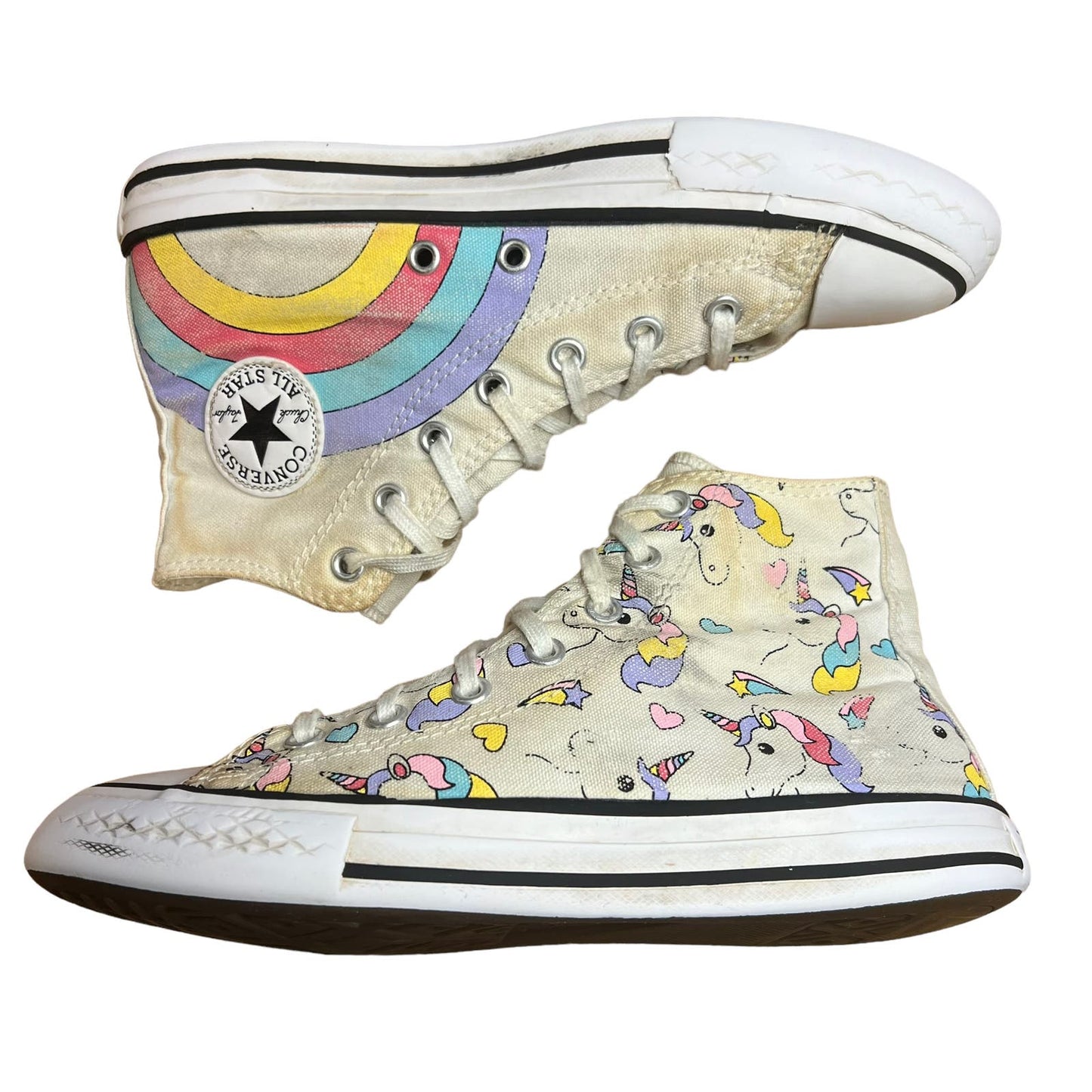 Converse Chuck Taylor All Star Hi Unicorn (GS) Lace Up Sneakers Youth Size 3.0