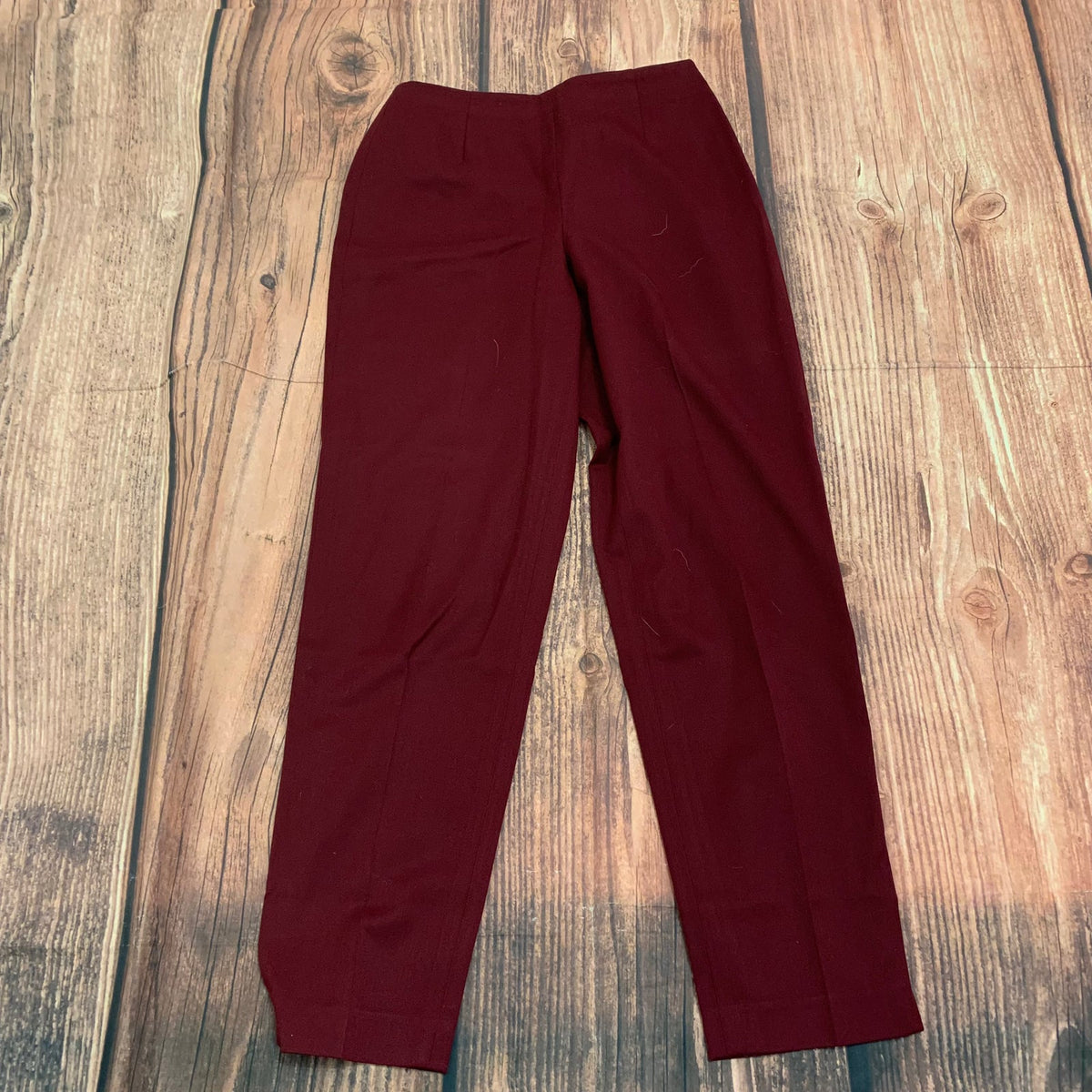 Talbots Burgundy Stretch Pull-On Ankle Pants Size 6