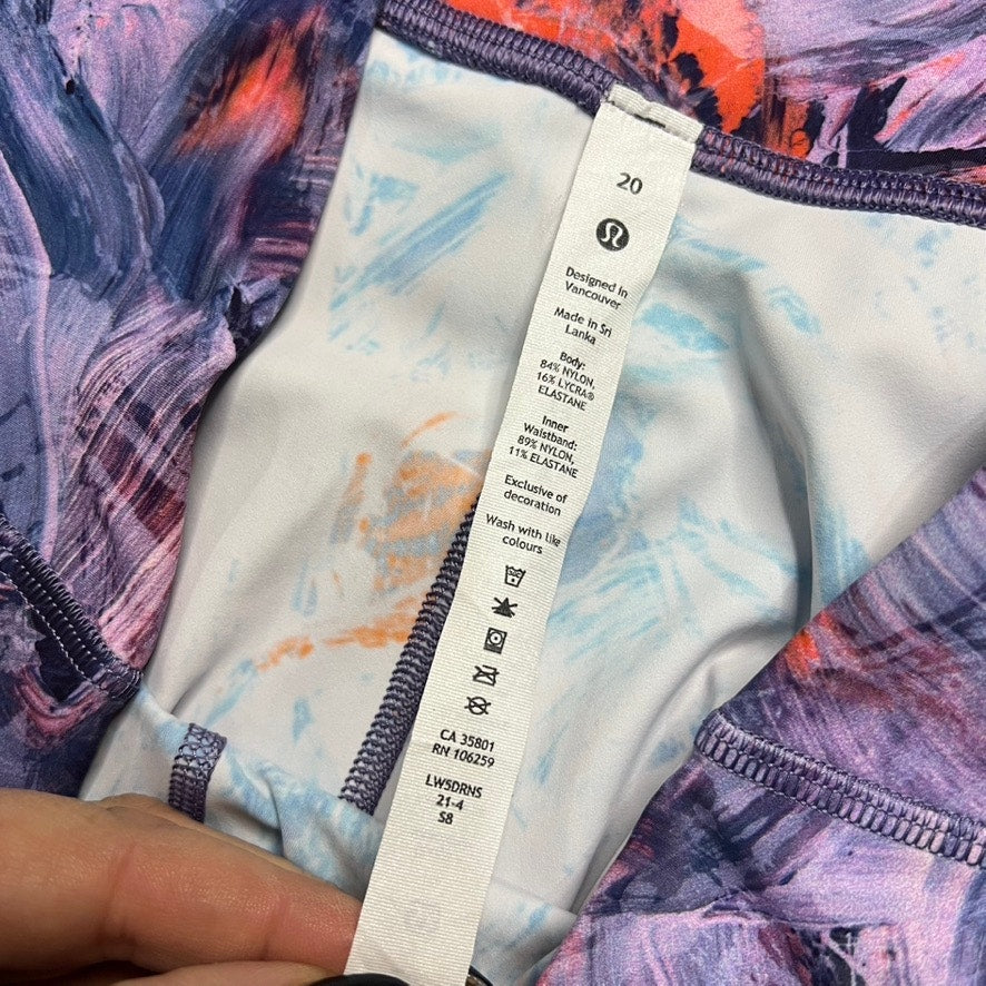 Lululemon Women's Plus Size 20 Blue/Purple High-Rise Crop Leggings 23"