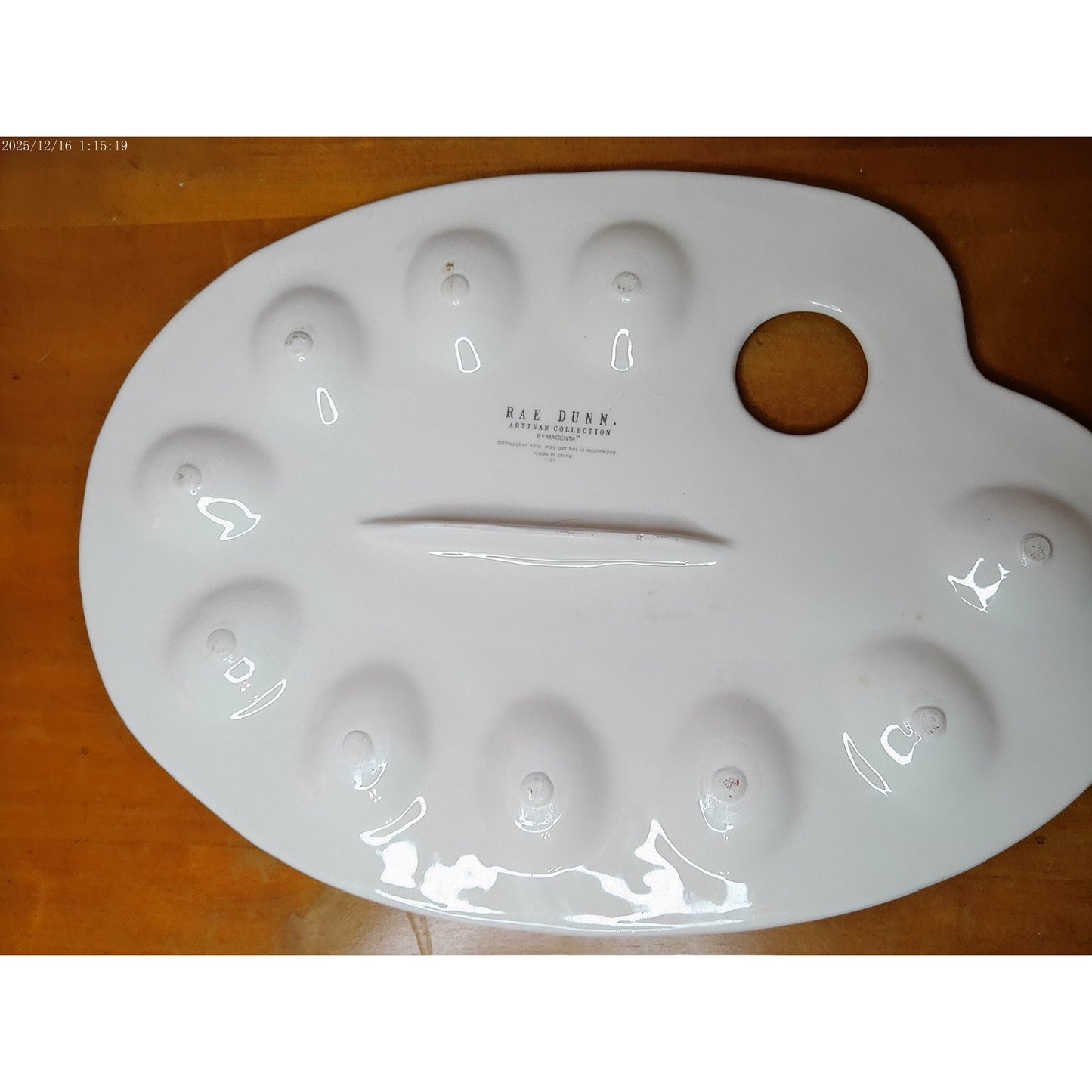 Rae Dunn HOP TO IT Deviled Egg Platter Tray White Easter